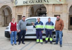 El Ayuntamiento de Guareña recibe un vehículo eléctrico para uso municipal