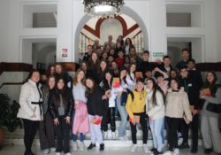 El Ayuntamiento de Guareña recibe a estudiantes alemanes tras su estancia en Guareña