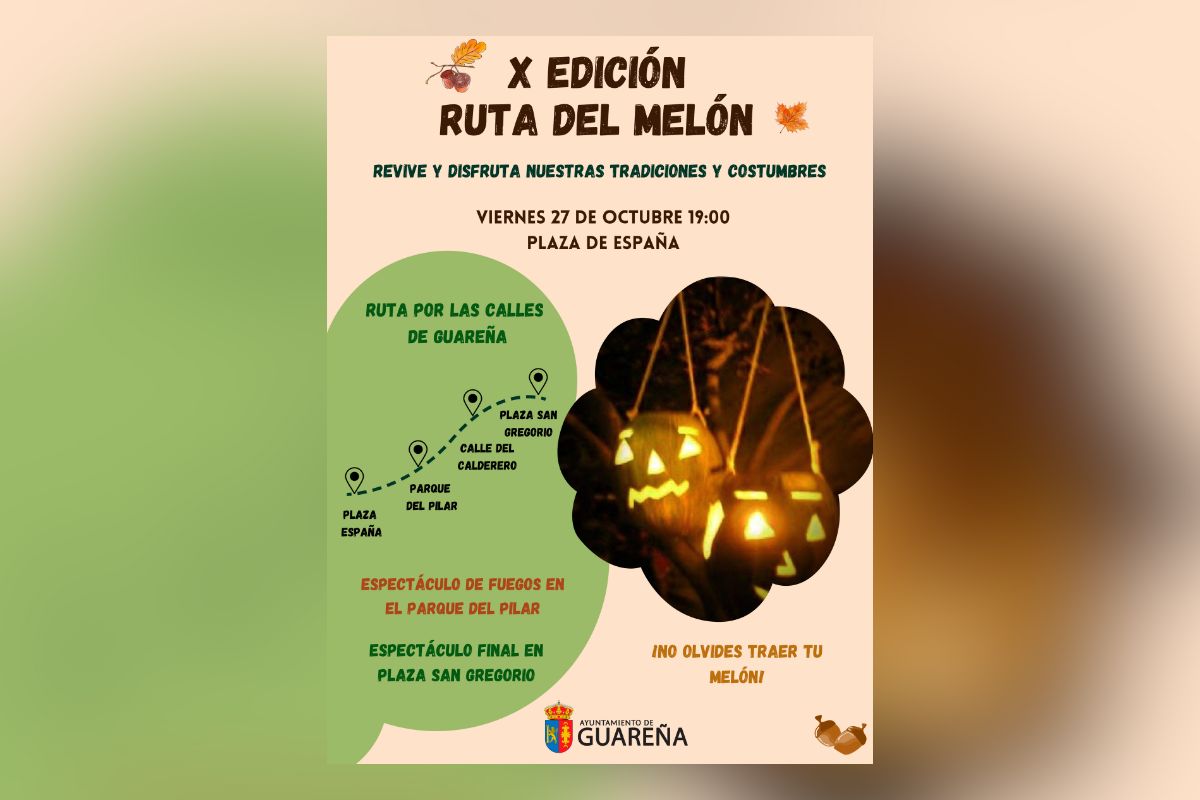 Este viernes se realiza la X Ruta del Melón por las calles y plazas de Guareña