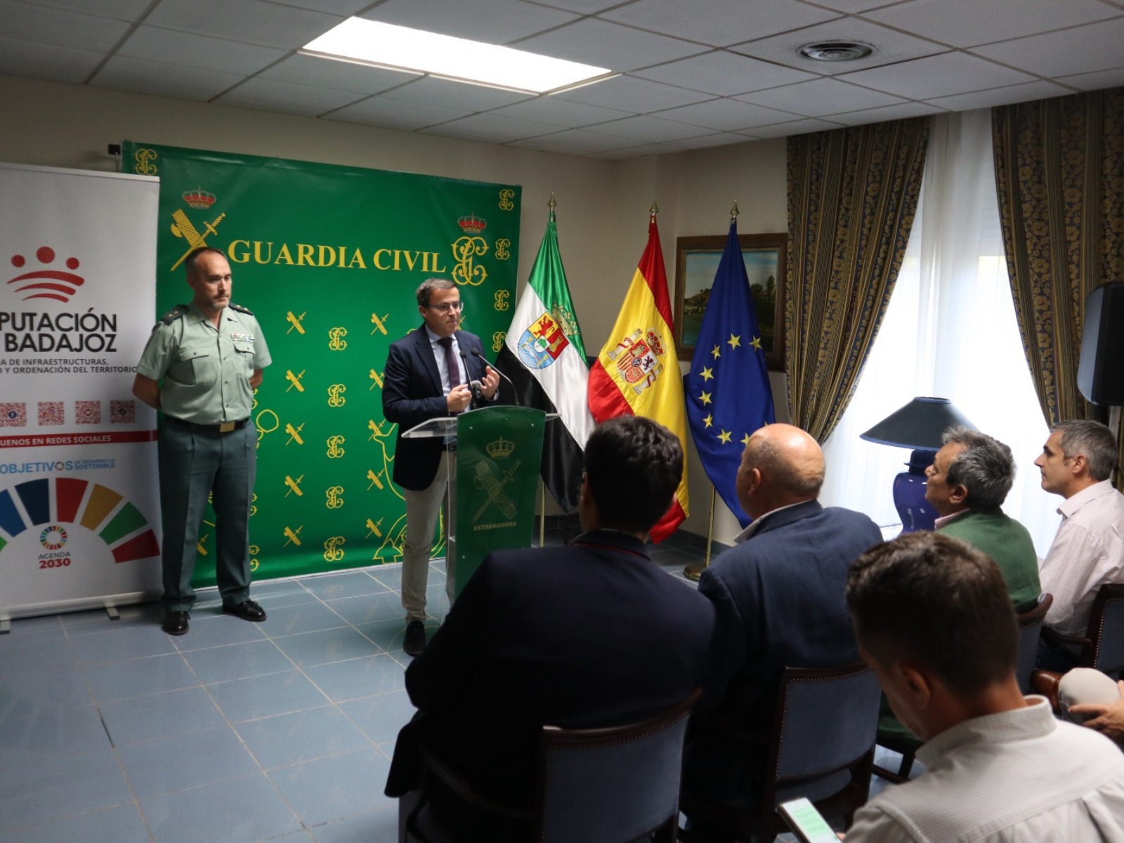 La Diputación de Badajoz destina casi treinta mil euros para mejoras en el cuartel de la Guardia Civil de Guareña