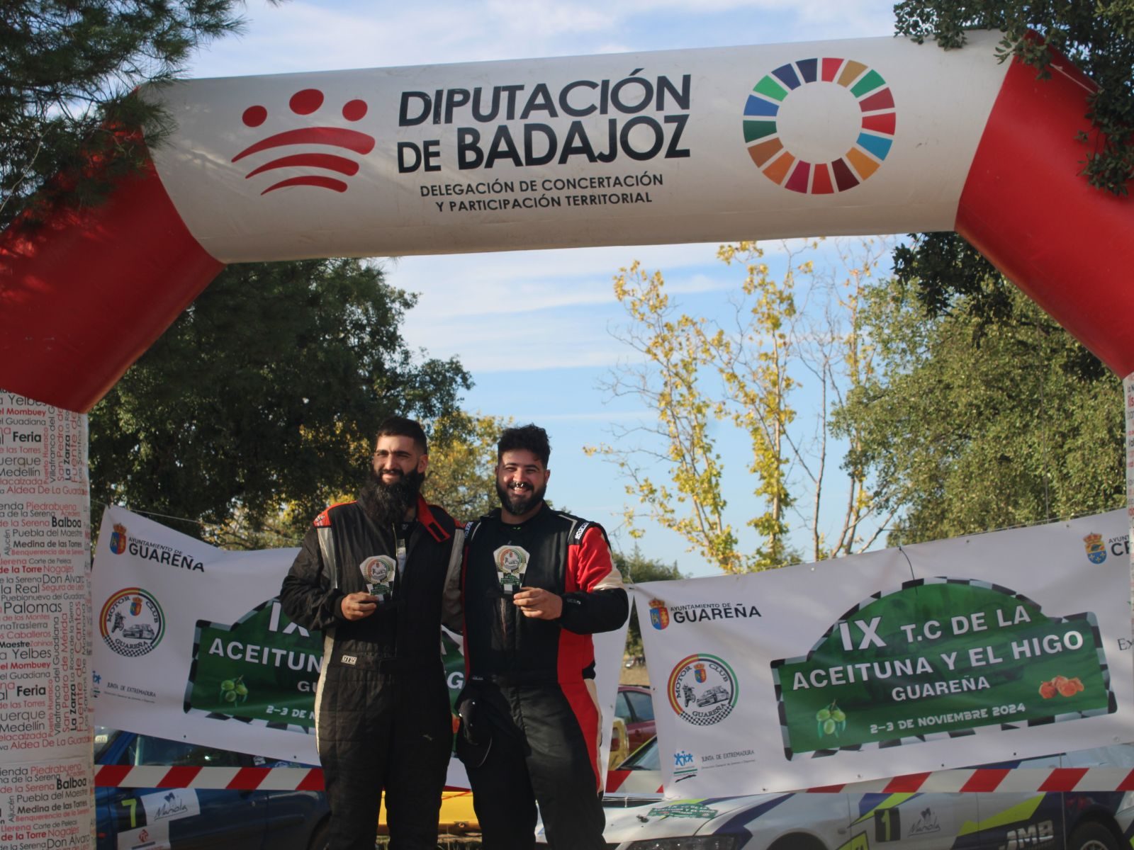 Los portugueses Jose Manuel Batista y Jorge Rita repiten como ganadores del IX TC de la Aceituna y el Higo de Guareña