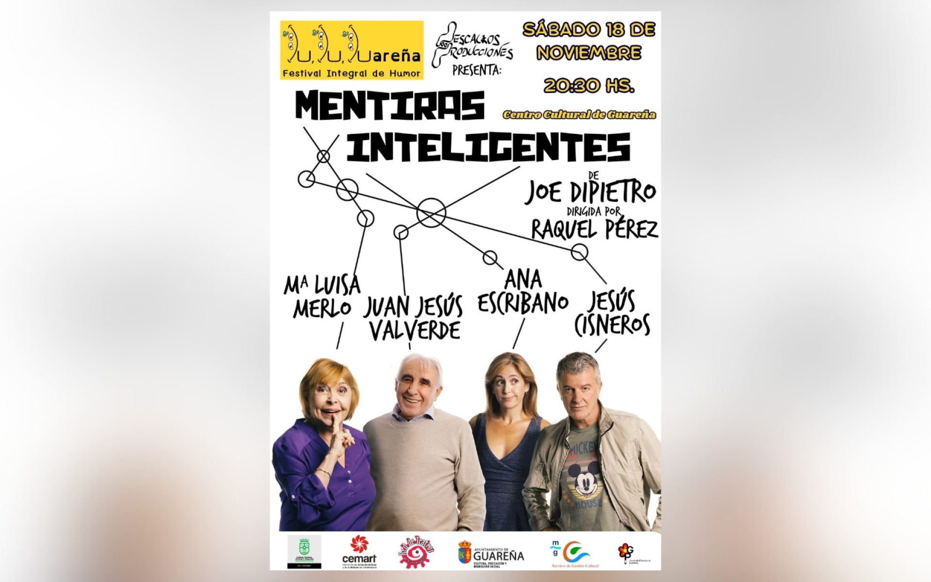 María Luisa Merlo regresa este sábado a Guareña con 'Mentiras Inteligentes'