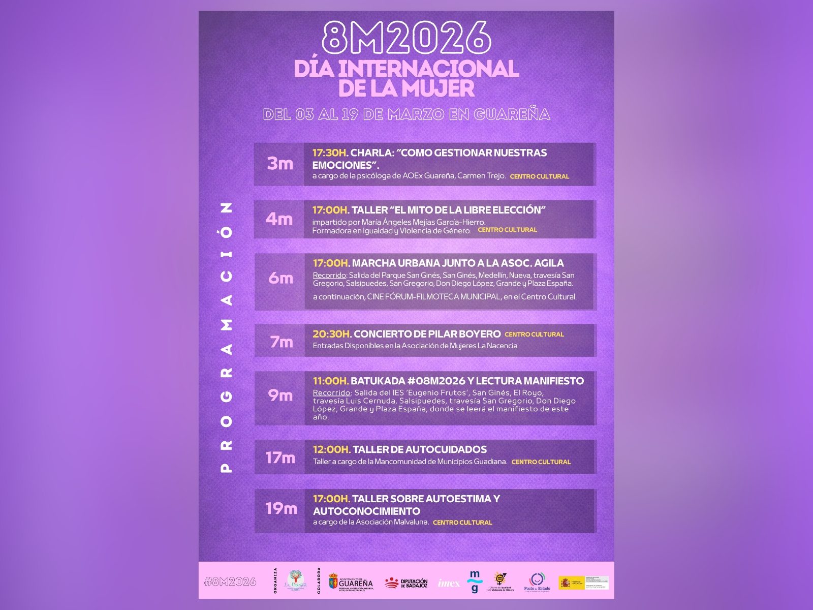 programacion-actividades-8m2026-guarena-f1