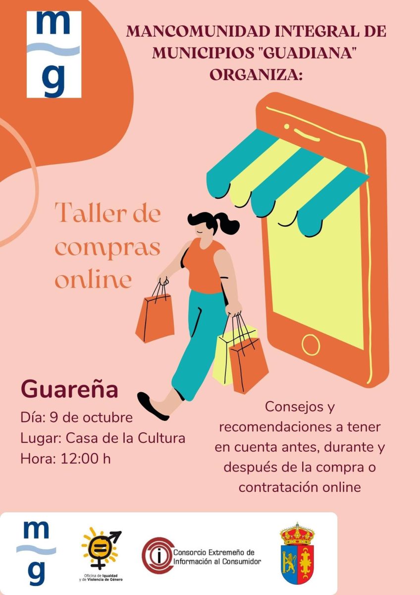 Taller de Compras Online el próximo 9 de octubre en Guareña