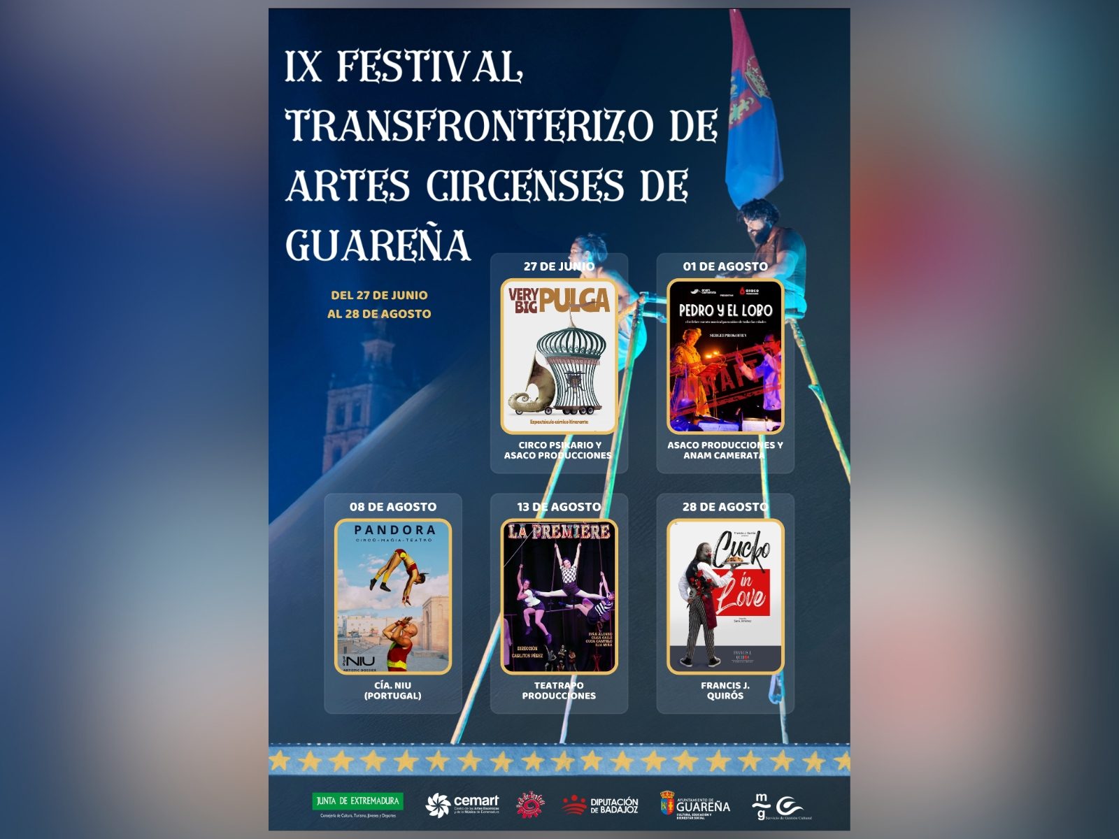 Este viernes da comienzo el IX Festival Transfronterizo de Artes Circenses de Guareña