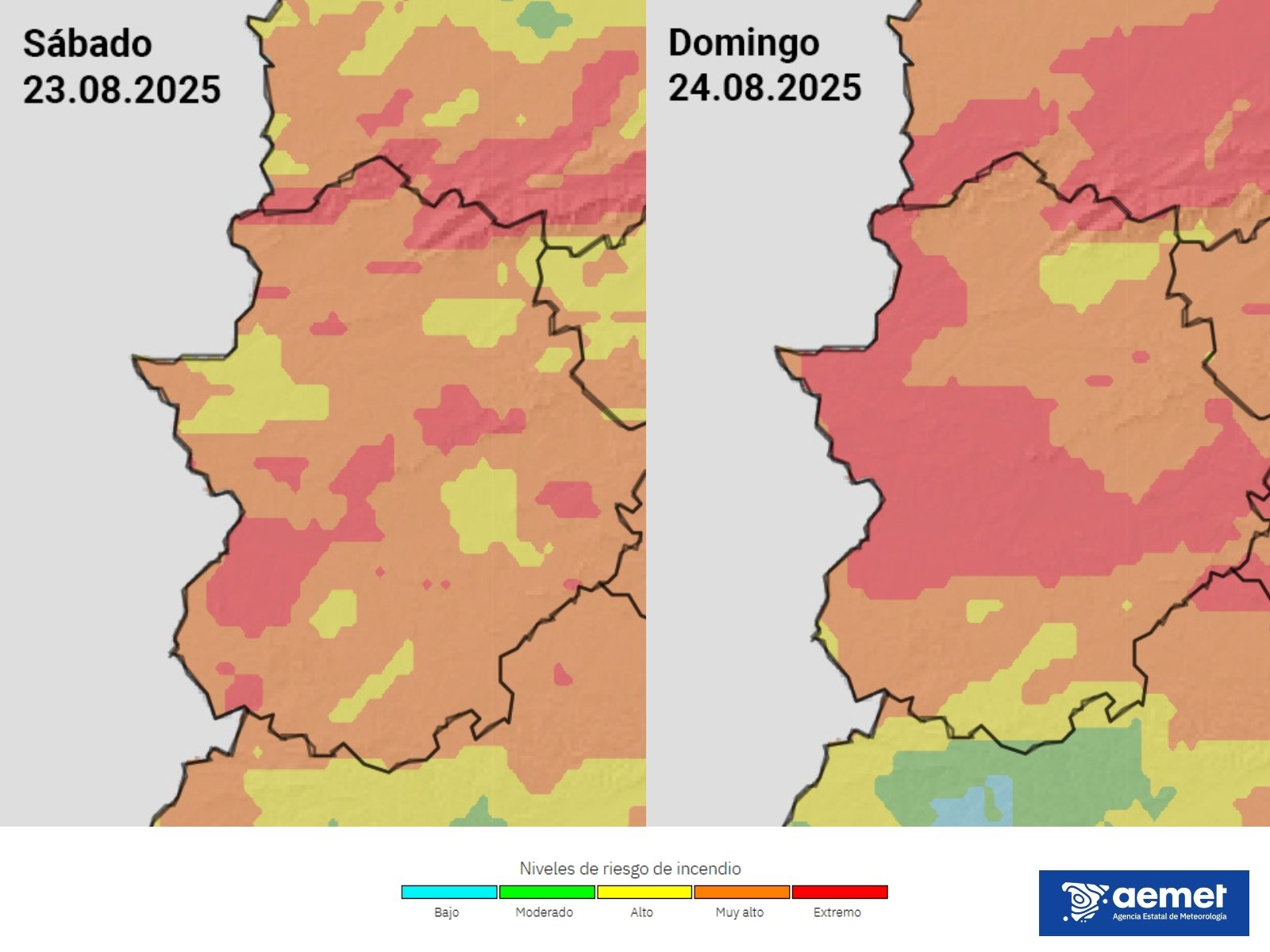 Ante el riesgo alto y extremo de incendios para el domingo 24 de agosto queda suspendida la quema de fuegos artificiales de la feria