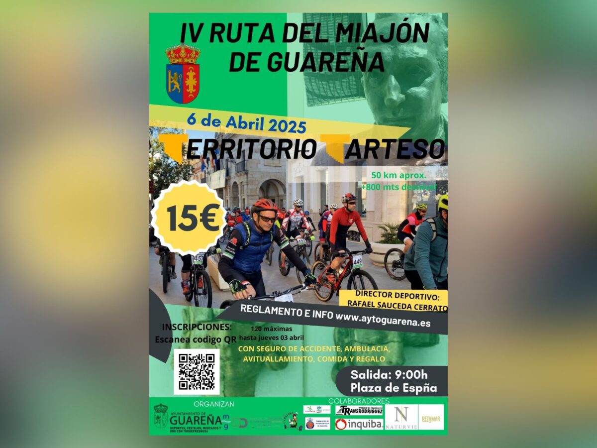 Reglamento IV Ruta MTB El Miajón de Guareña. ‘Territorio Tarteso’. Domingo 6 de abril 2025