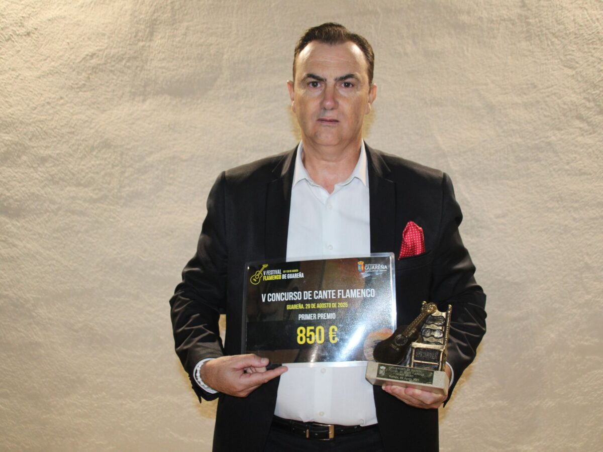 El sevillano Miguel Lara, 'El Canario', ganador del V Concurso de Cante Flamenco de Guareña